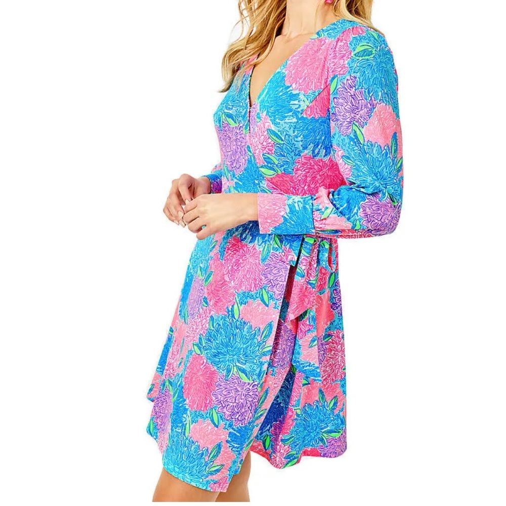 Floral V-Neck Wrap Dress